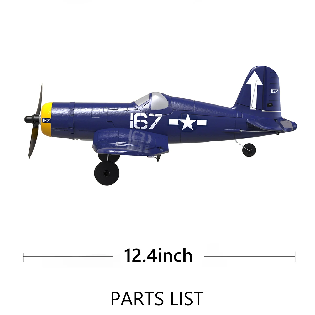 Volantexrc Rc Plane F4u 2.4ghz 4-ch Remote Control Foam Aircraft Ready ...