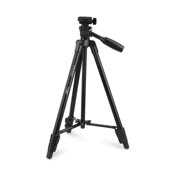 YUNTENG-VCT-520 Portable Lightweight Camera Tripod with 3-Way Head Portable for DSLR Camera