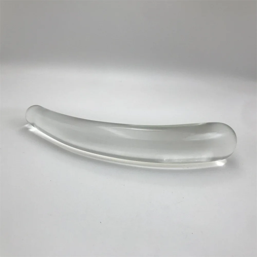 Transparent Smooth Glass Anal Plug Trainer Clear Anal Expander Dildo for Women Men Couples-Crystal Anal Dilator