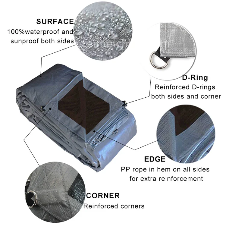 OEM UV Resistant Waterproof PVC Truck Side Curtain Cover Heavy Duty Truck Tarp Covers D-ring supplier