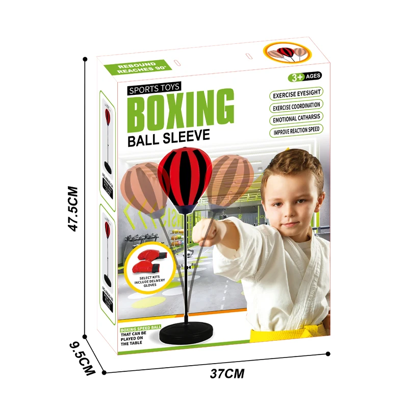 Children's Gloves Boxing Set Toy 25CM Boxing Speed Ball Sports Toys for Kids Wholesale Children Toys Indoor Activity Play Set