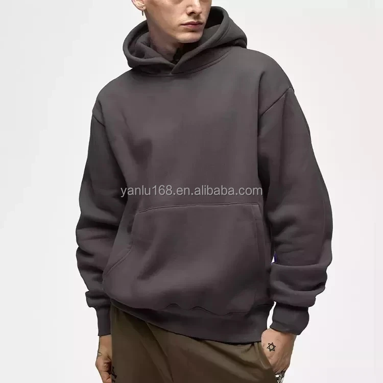 Men's Cross Neck Hoodie / Oversized Overlong Essentials Men's Hoodie / Front shops Pouch Pocket / Drop shoulder style