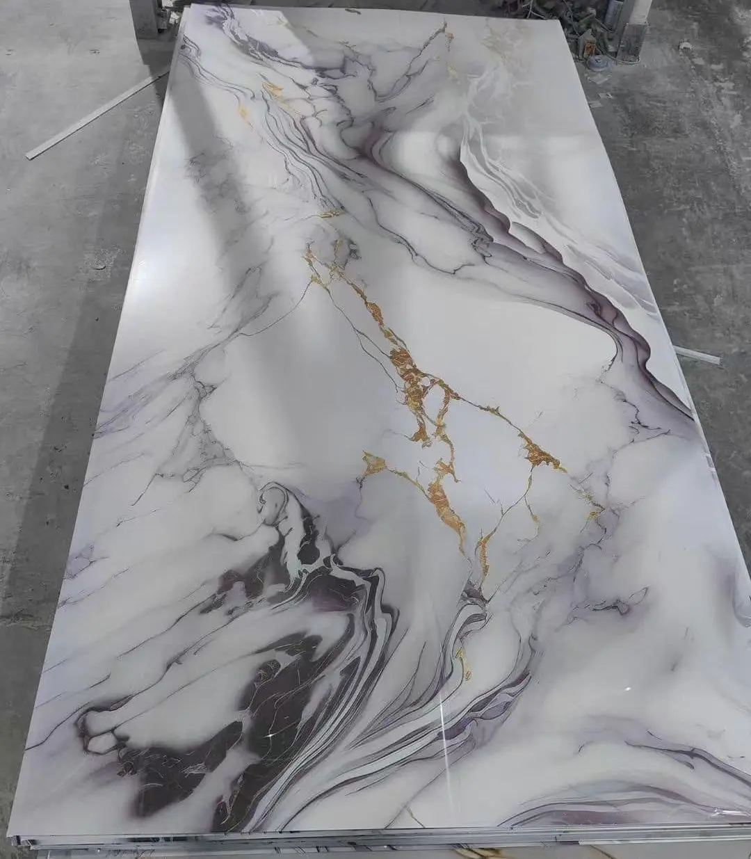 Wholesale 1220X2440mm PVC Marble Sheet Wall Panel UV Coating Board UV ...