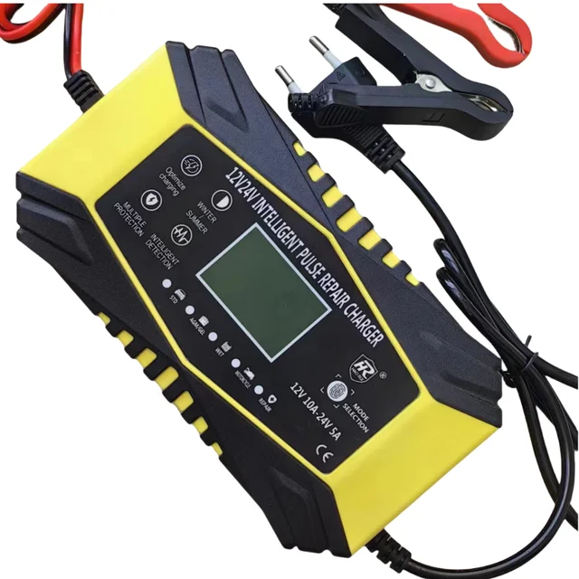 Own Brand automatic pulse repair lithium iron battery charger 12v 6a 7 stage smart lead acid start stop battery charger