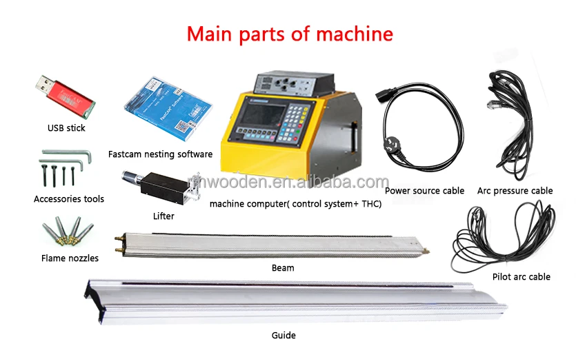 Good  Price Portable CNC Metal Plasma Cutting Machine For Stainless Steel Portable Cnc plasma cutting machine factory