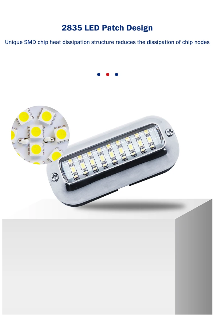 Genuine Marine Underwater Led Boat Lights Underwater Waterproof Blue