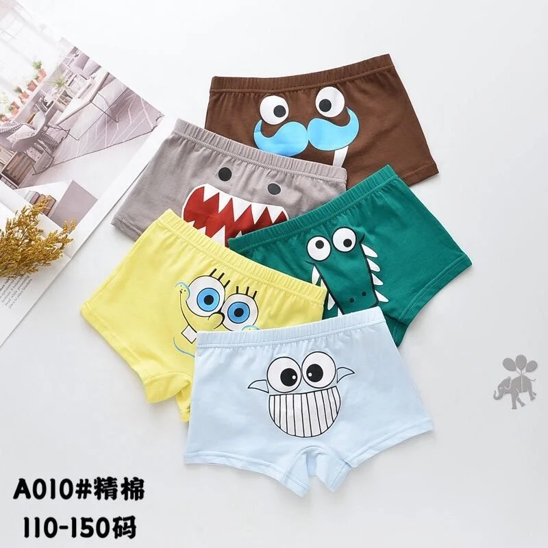 Новое хлопковое детское нижнее белье милые боксеры для девочек с мультяшным рисунком детей оптовая