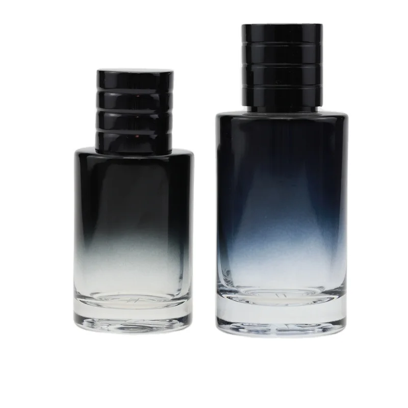 black painting cover perfume bottle with magnetic cap from china
