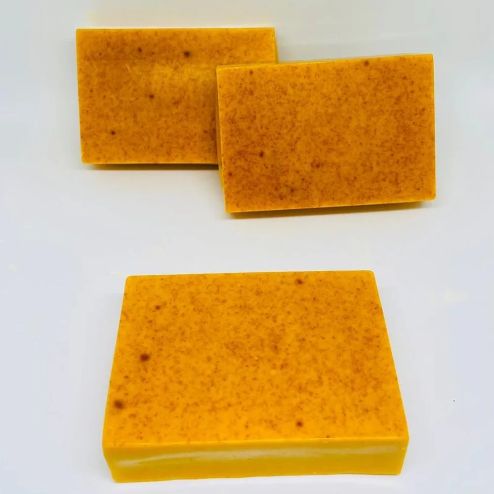 Natural Handmade  Turmeric  Lemon Soap Custom Private Label Whitening Acne Removal Kojic Acid Soap Bath and Face Soap