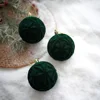 Rice-shaped flocking ball-Green (three packs)
