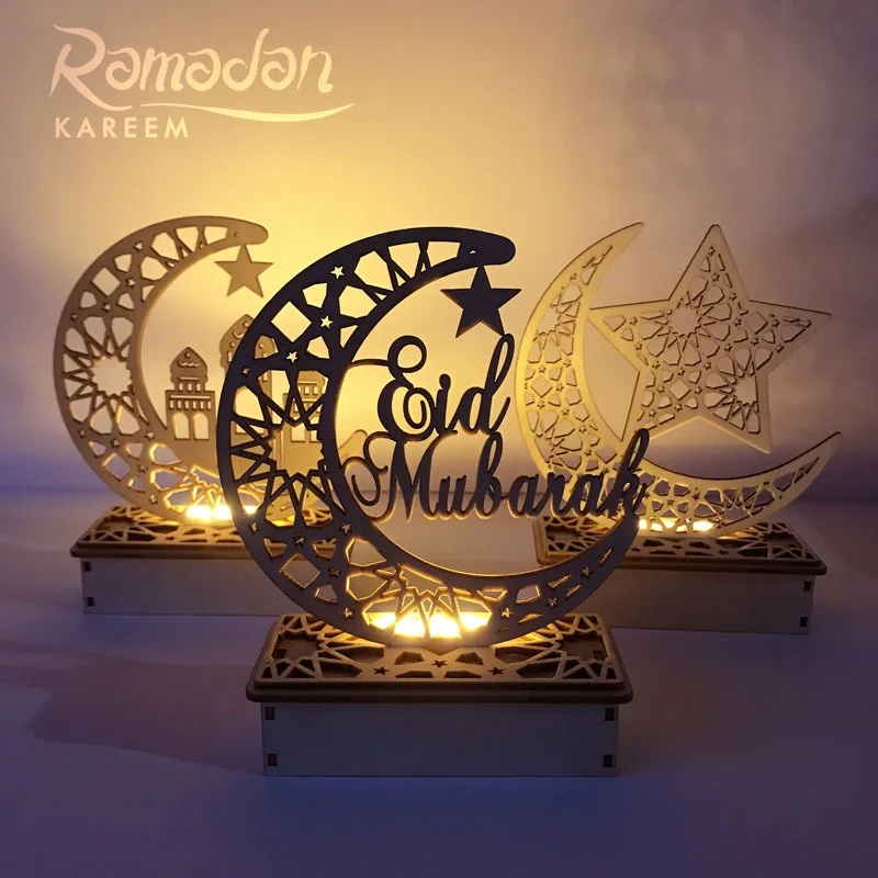 Islam Eid Mubarak Ramadan Decoration LED Bulb Light Display Night Decor Light 
