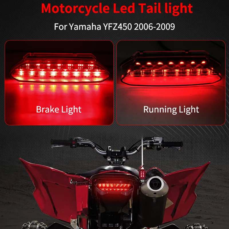 Atv/utv Parts & Accessories Led Tail Light Brake Light For Yamaha 2006