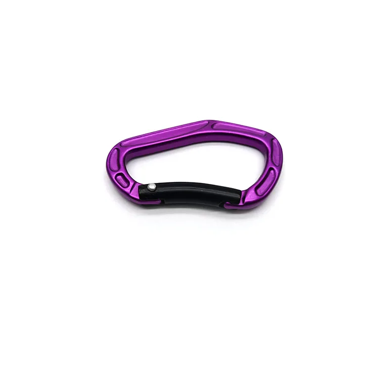 D-shaped Snap Keyring Outdoor Safety Aluminium Carabiner Camping Hook Keychain Spring Hook Mini Carabiner