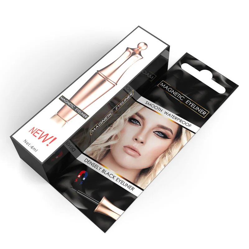 Factory directly sell custom logo black liquid 4ml magnet eyeliner magetic eyelash eyeliner