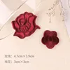 B4r-a-1-11 wine red-self-adhesive rose flower