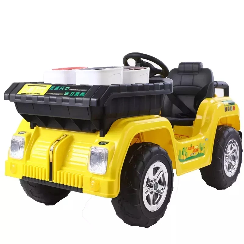 Brinquedo de caminhão de lixo com luzes, carro controlado por rádio,  veículo sanitário, reciclagem de carros, aprendizado precoce, brinquedos  para meninos, escala 1:24 - AliExpress