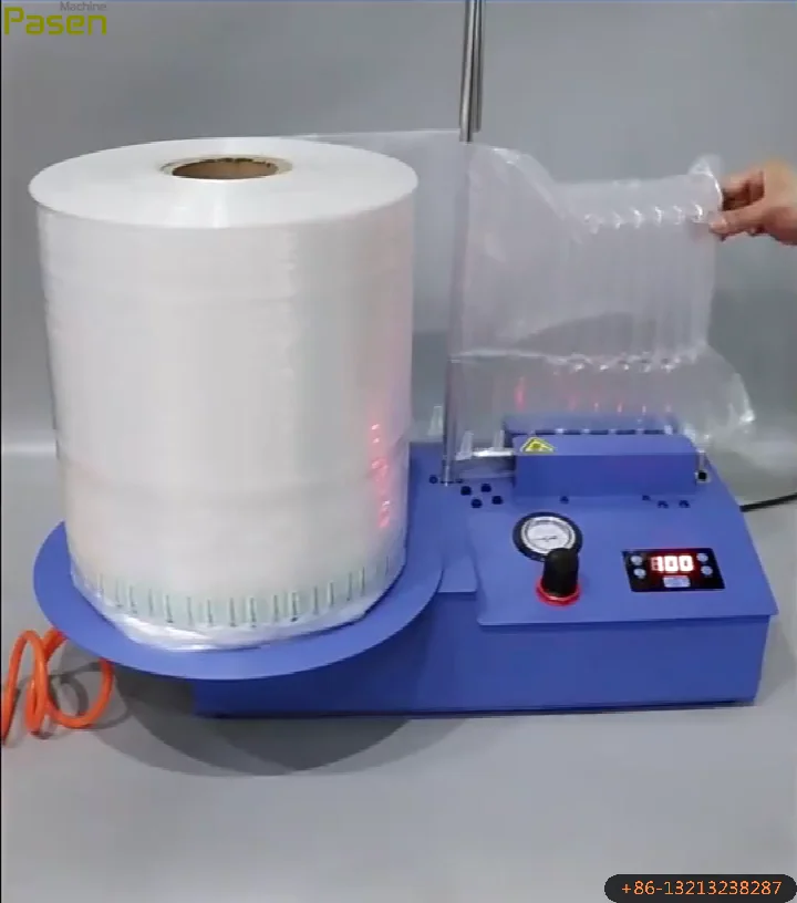 Small Automatic Air Column Plastic Film Package Air Inflation Machine