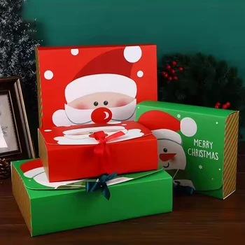 Creative Cartoon Print Christmas Gift Box Set Printing Christmas Christmas Eve Kids Gift Box Dessert Chocolate Box Customization