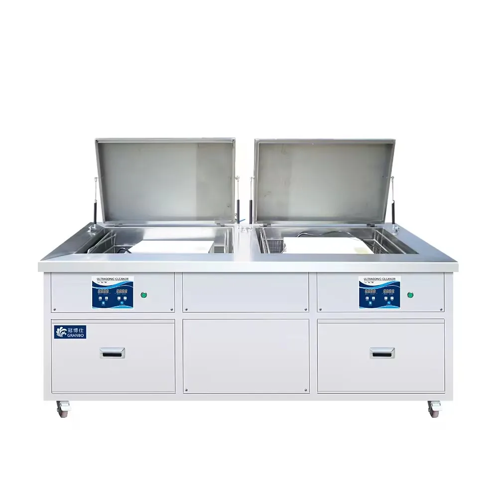 540L Large industry Ultrasonic Cleaner Bath Dual Tank Auto Parts Oil Remove Cleaning Machine with Filter Rinsing Dry System