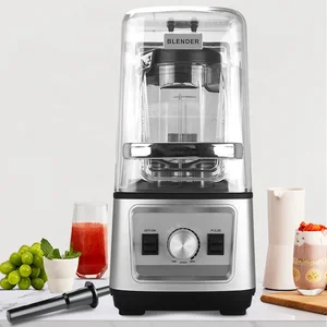 Nutrition Commercial Soundproof Blender With Cover for Restaurant Noise Cancellation Oem Professional High Power Juicer Blender