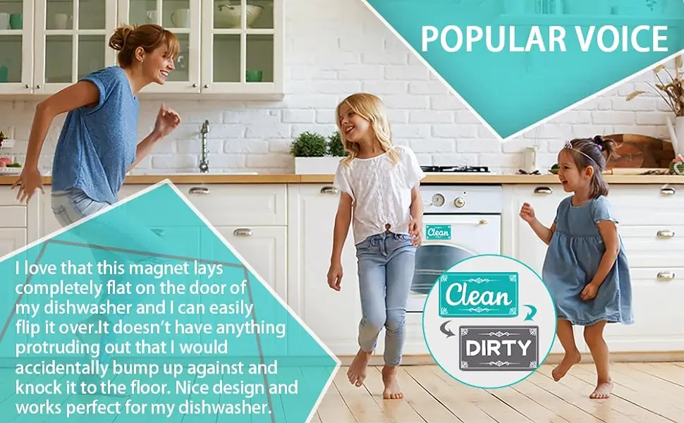 Clean Dirty Dishwasher Sign Custom Double Sided