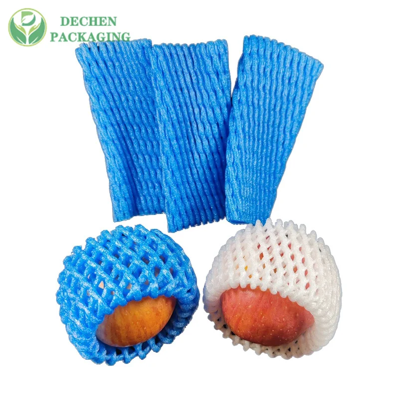 Apple Foam Extruded Netting Packaging Fruit Black Color Epe Plastic Sock Net