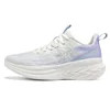 stile da donna bianco gesso con piume viola