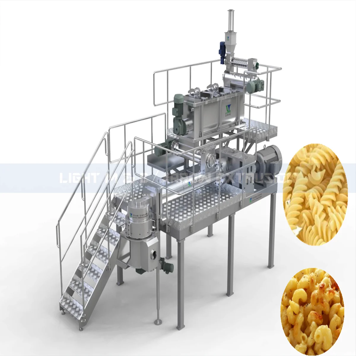 60Kg Per Hour Spaghetti  Macaroni Pasta Making Machine for Product Pasta