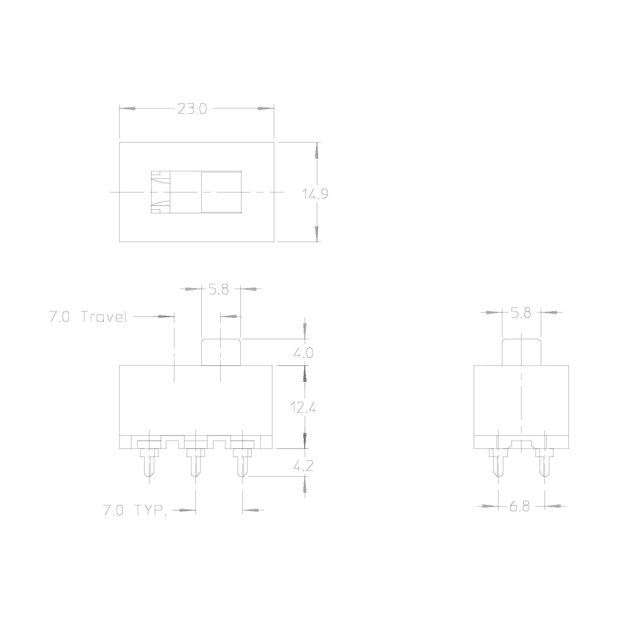 Multicircuits Slide Switch Defond Ash Series 12 Position Slide Switch