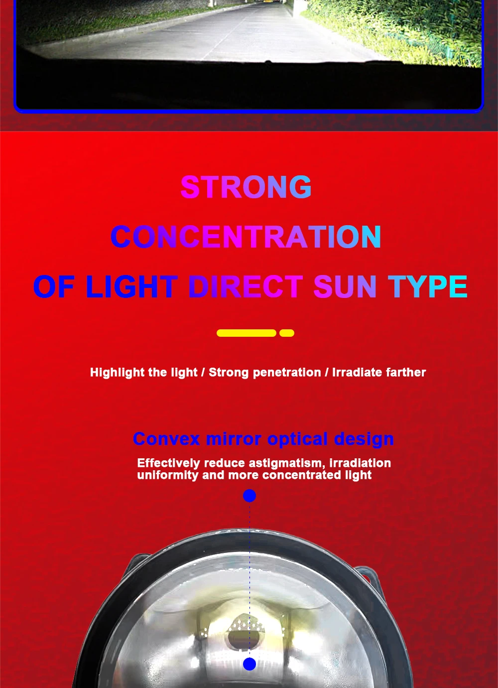 Car vw polo projector headlight 3 inches near and far light 140w 6000K car 12V led lens double light cup Projector headlights
