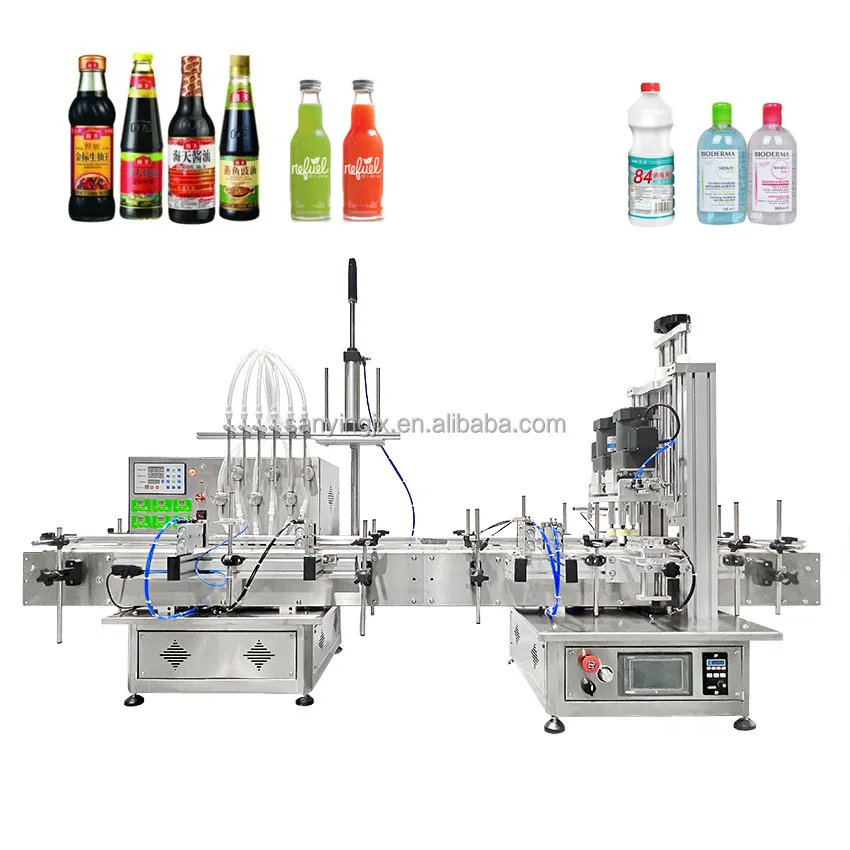 Automatic Desktop Magnetic Pump Liquid Filling Machine And Bottle Screw ...