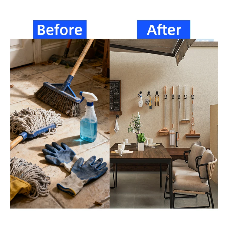 Factory Directly Sale Garage Wave Hooks Heavy Duty Wall Storage Hooks for Bike Ladder Garden Tools factory