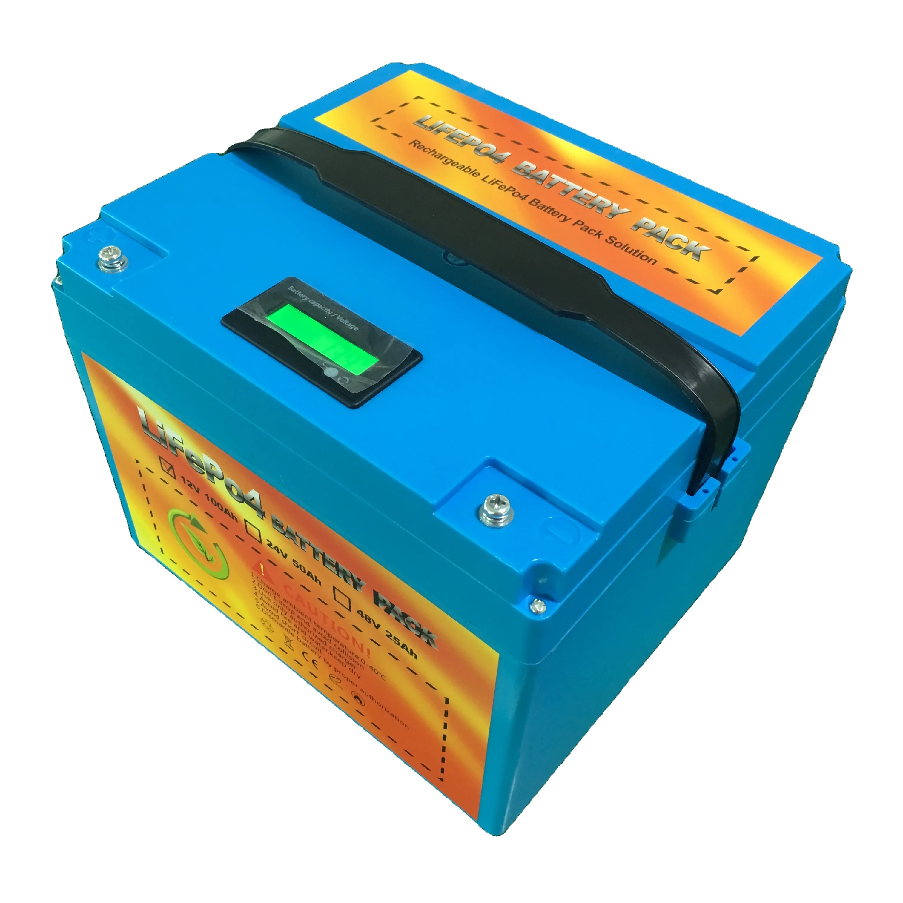 Lithium Ion Battery 48V 25AH LiFePO4 LIPO battery for Solar Marine boat