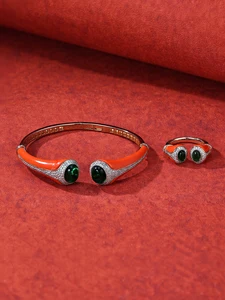 925 Sterling Silver Jewelry Set Wedding & Engagement Pearls Zircon Party Earrings Suite  Gift Set for Special Occasion