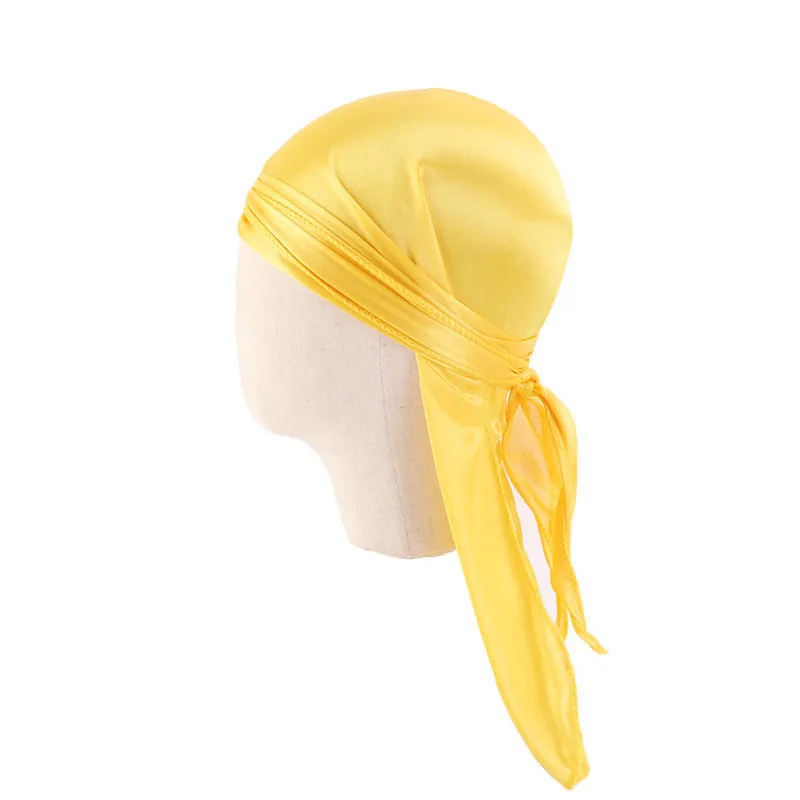 Wholesale Solid Children Durag With Clip Daddy And Son Du Rags Silk ...