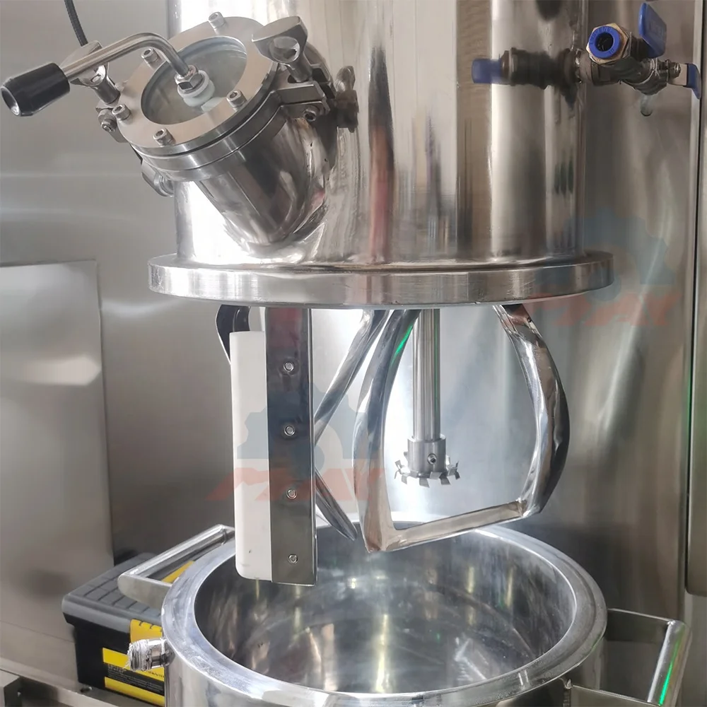 2L 5L 10L Mixer and Presser Adhesive Sealant Mixer Vertical Vacuum Lab Scale Double Planetary Mixer