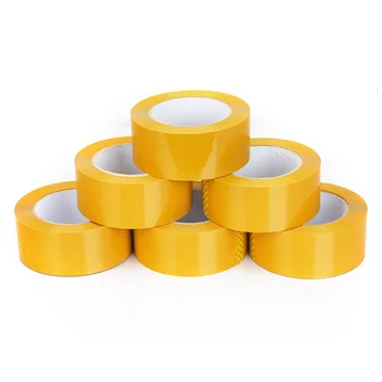 Custom Packaging Waterproof  Opp Bopp yellowish tape Strong Adhesive express box Packing Tape