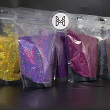 In Stock Wholesale Holographic Sequins Bulk 15g Bag Holographic Glitter Fine Glitter For Crafts Nail Face &Craft Decoration
