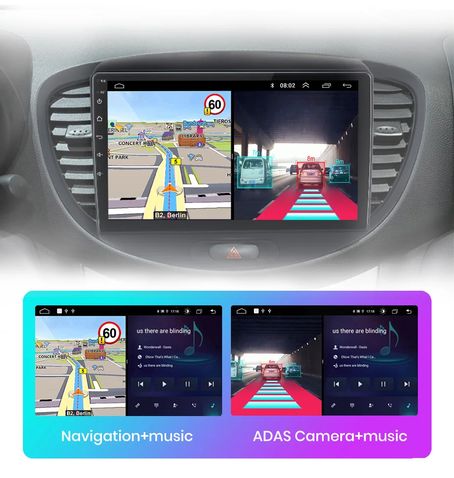 Junsun V1pro AI Voice 2 din Android Auto Radio For H-yundai Grand i10  2008-2012 Carplay 4G Car Multimedia Player GPS autoradio,for H-yundai