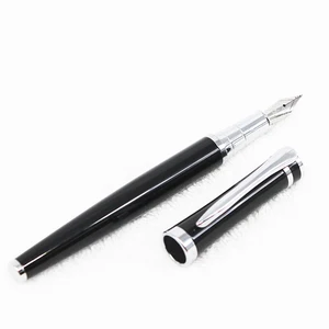 High Quality OEM Black Metal Fountain Pen Custom Luxury China Executive Classic Calligraphy Pen