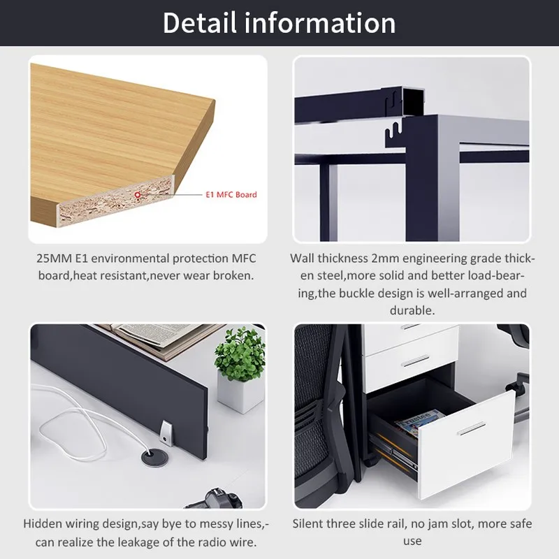 Curved Shape Light Wood Lap Desk Minimalis Office Desk Study Computer Desk