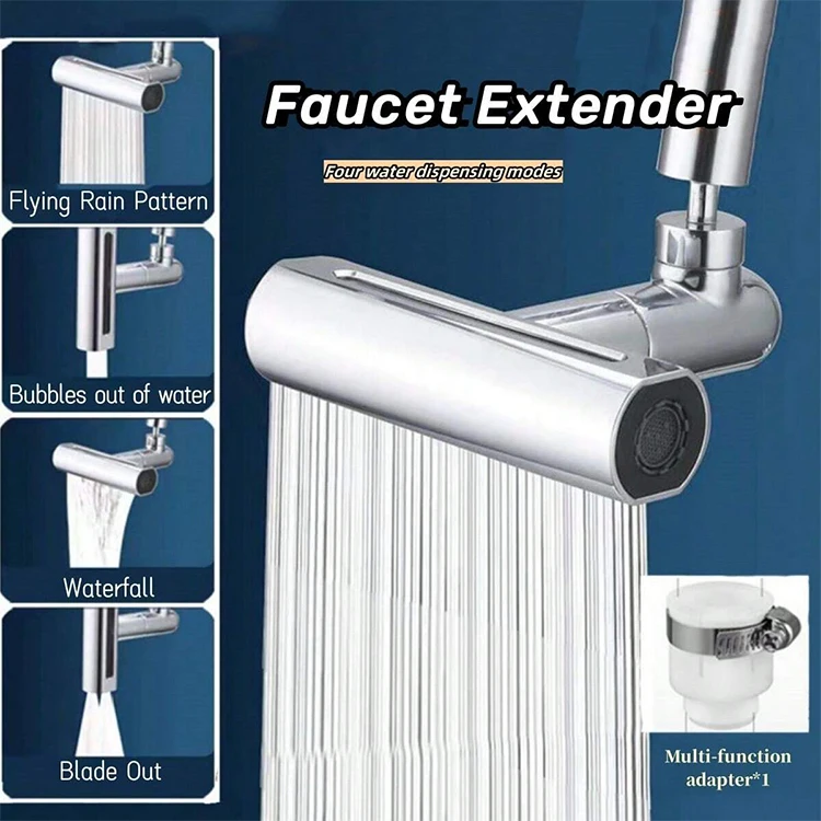 Multifunctional Faucet Adapter sink pre rinse wall mounted spring pull out kitchen tap.