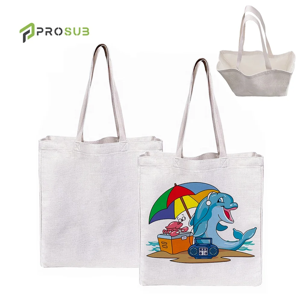 Prosub Wholesale Linen Sublimation Tote Bag Customizable