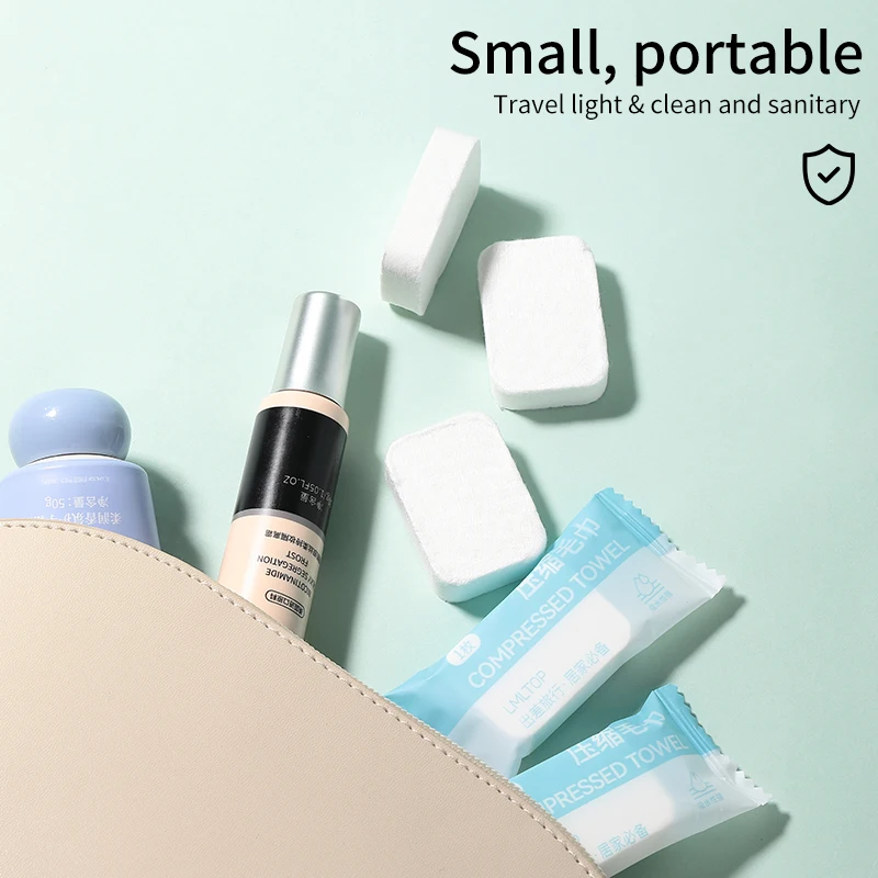 LMLTOP Compressed Magic Face Towels Portable Disposable Mini Compress Towel Magic Compressed Travel Bath Towel SY423