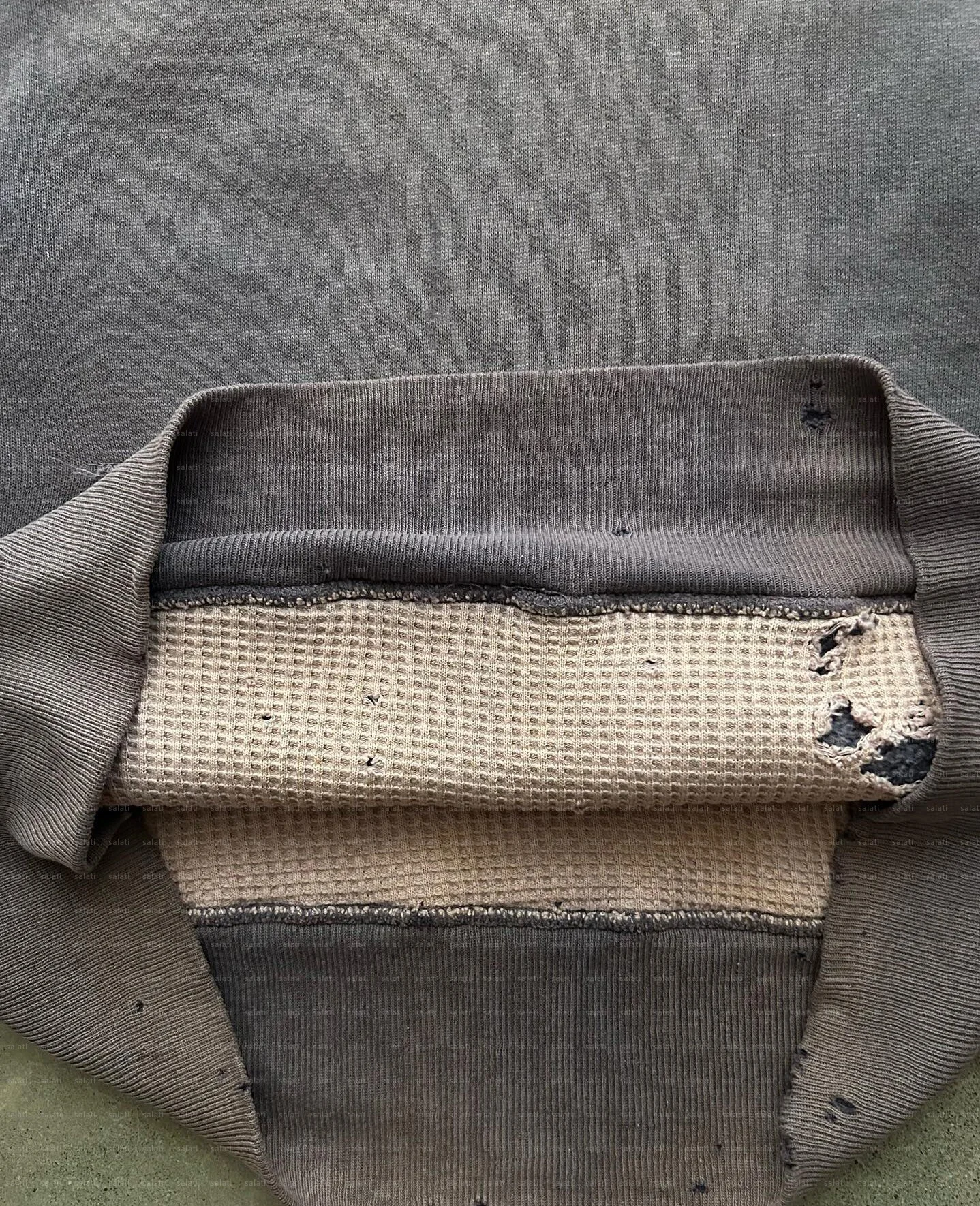 Pullover Cropped Hoodie Manufacturers Cotton Patchwork Two Tone Mineral Blank Distressed Vintage Sun Faded Acid Wash Hoddies Men gallery 4
