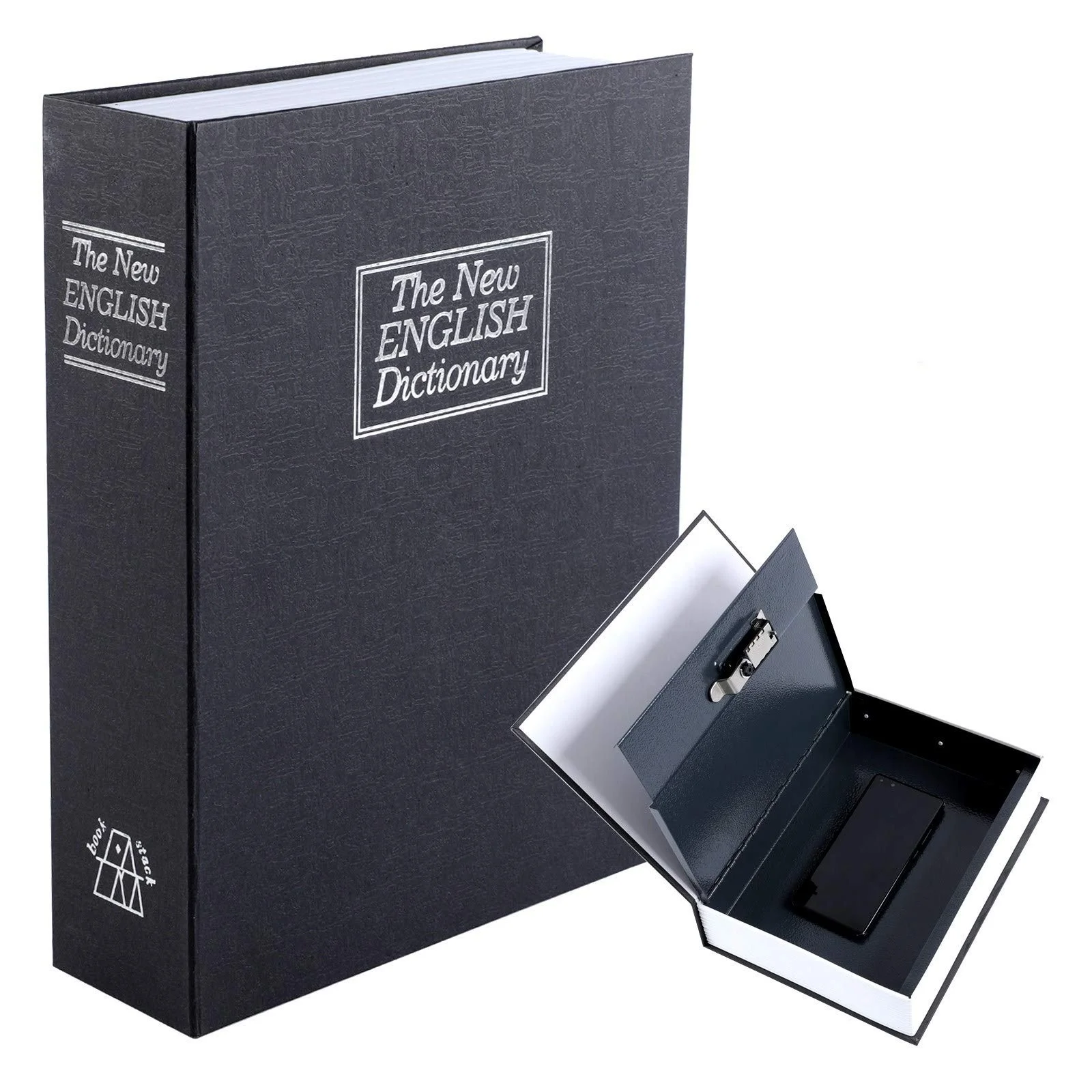 AJF XL Book Safe Box - Diversion Safe with Combination Lock