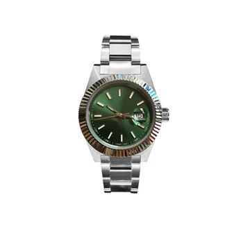 JL design luxury watch for men stainless steel sapphire glass green dial automatic watch 41mm men watches high quality