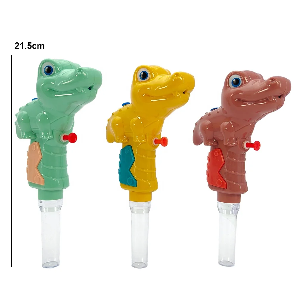 Pistola de agua de cocodrilo Huiye, juguetes de dulces para verano al aire  libre en 1, juguetes funcionales en aerosol con dulces, palitos de dulces 