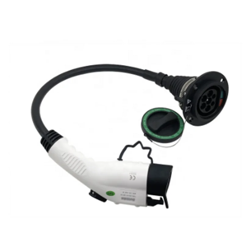 
 230V 32A 0,5 M 62196 Тип 2 штекер к SAE J1772 тип 1 штекер EV зарядный адаптер  