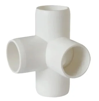 4 Way Pvc Elbow  Wholesale Pvc 4 Way Elbow Fittings Side Outlet Tee of Mooningway with high quality and low price